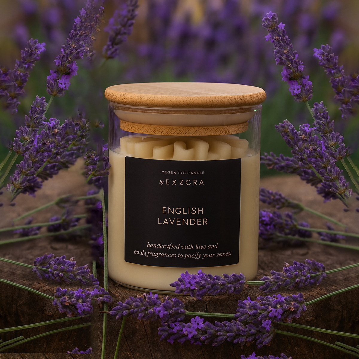 Luxurious English Lavender Soy Vegan Candle