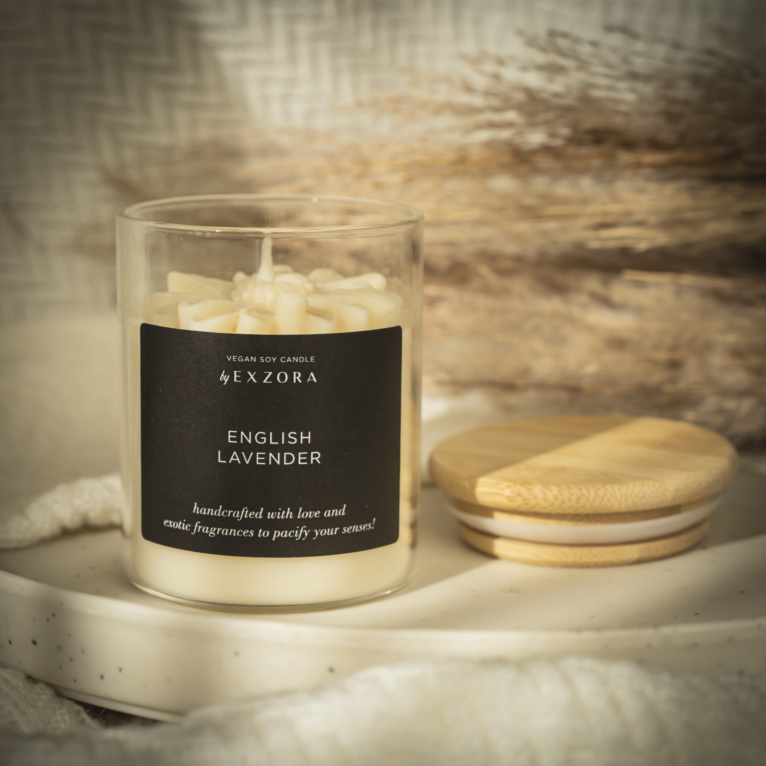 Luxurious English Lavender Soy Vegan Candle - Image 3