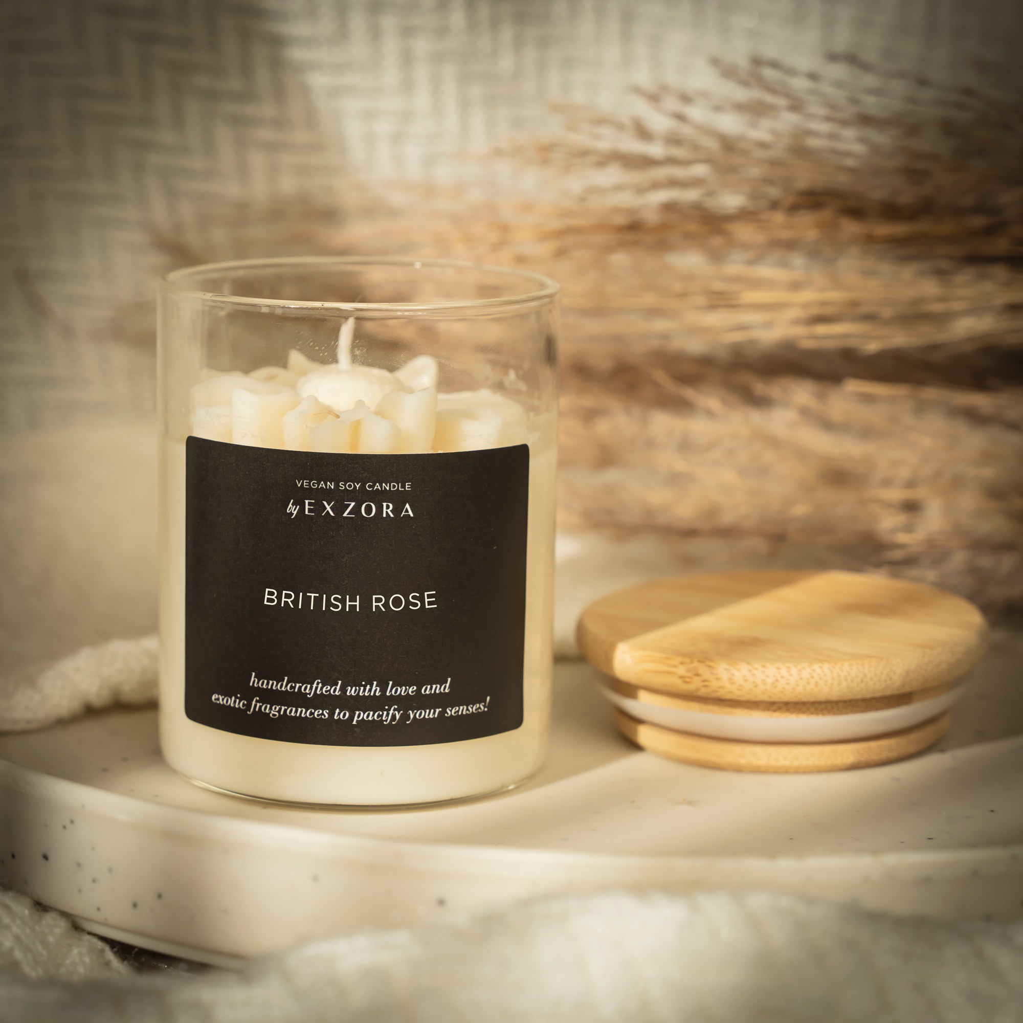 British Rose – Handcrafted Soy Candle - Image 5