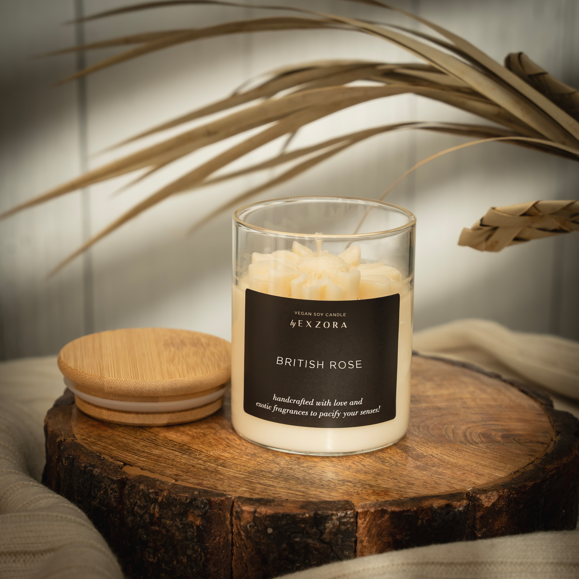 British Rose – Handcrafted Soy Candle - Image 2