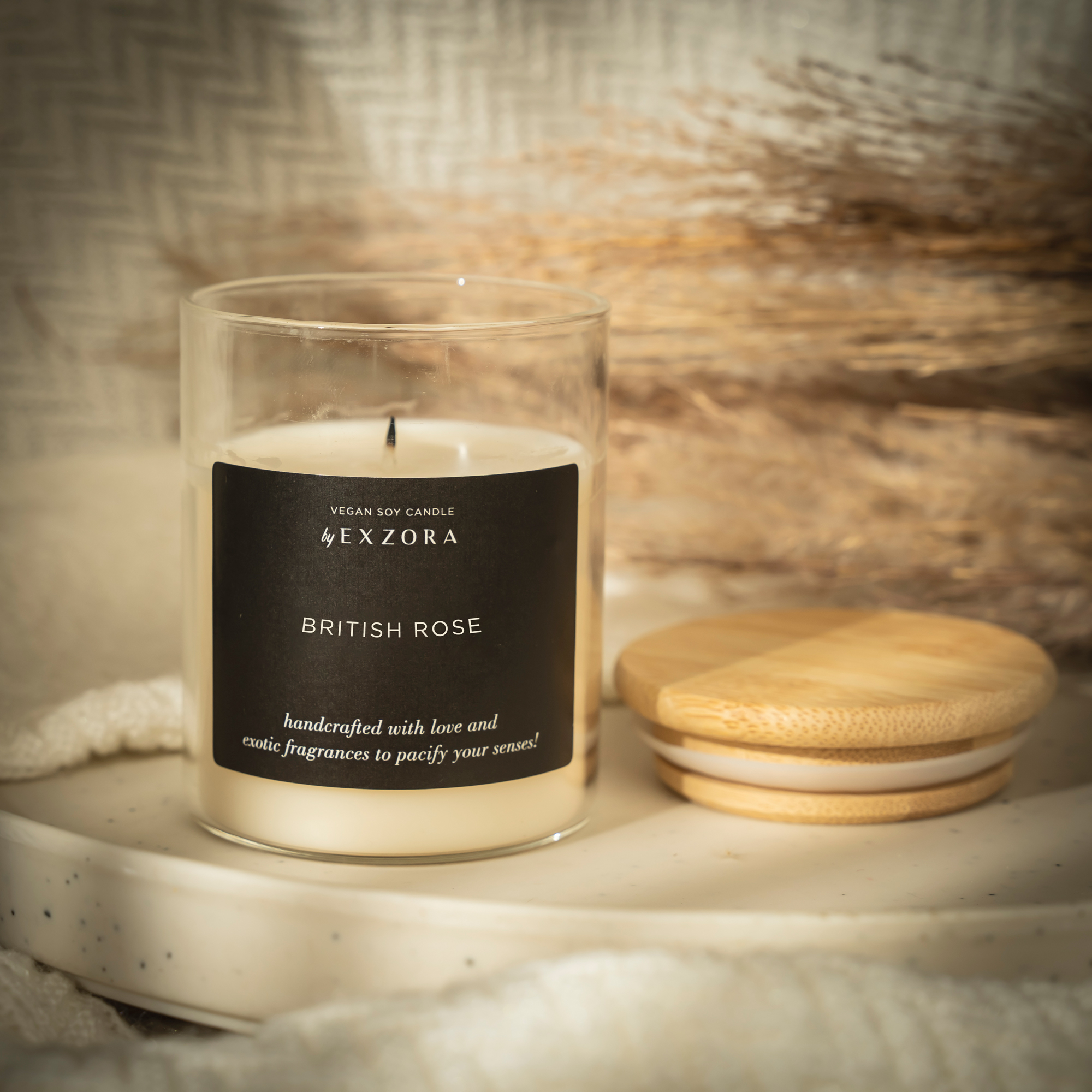 British Rose – Handcrafted Soy Candle - Image 3